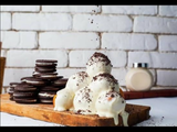 Plain Zalabia With White Chocolate And Oreo