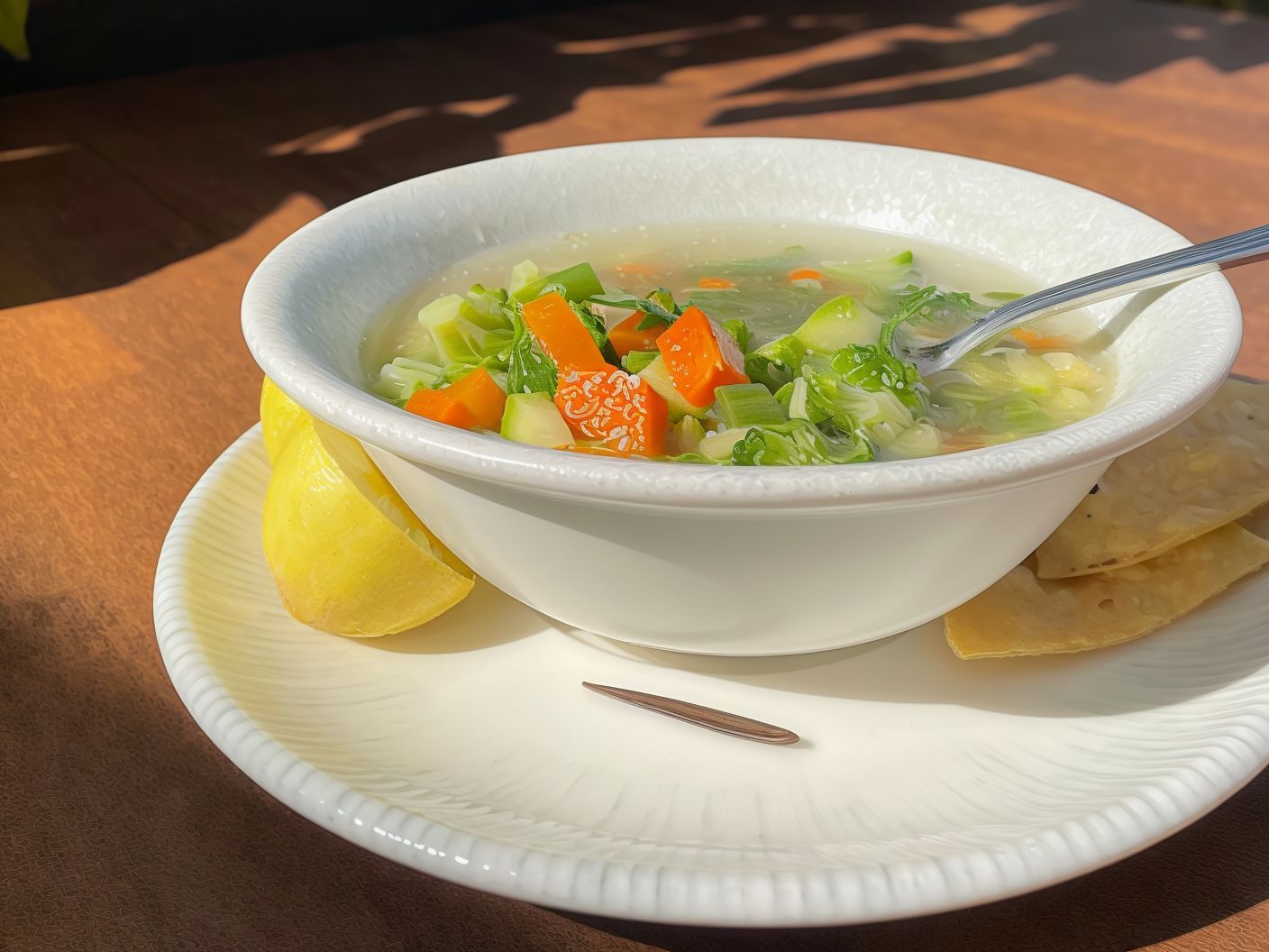 Vegtable Chicken Noodels Soup