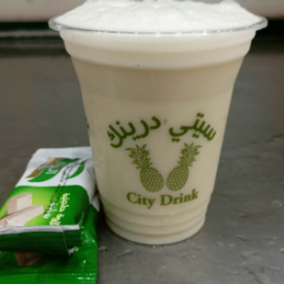 عصير قصب مع حلوى
