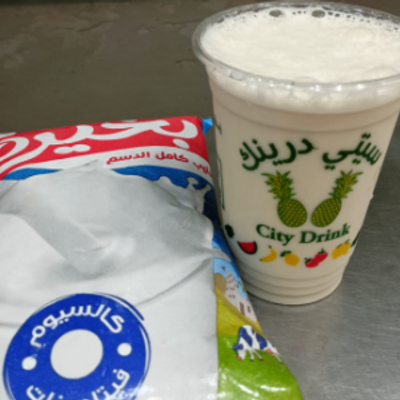 عصير قصب مع حليب