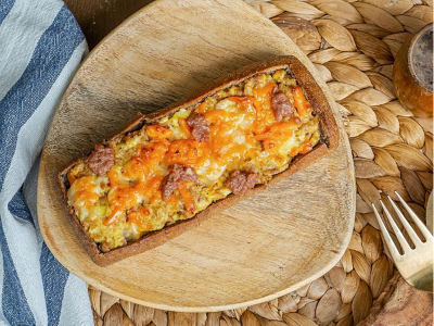 Baked Bluebeef Egg Panini
