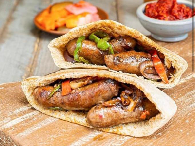 Oriental Sausage Sandwich With Big Tasty Sauce