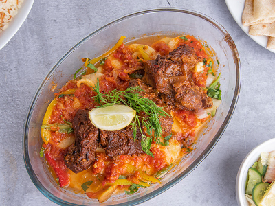 Potato With Meat Tray