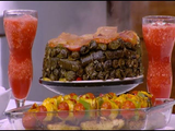 Stuffed Vine Leaves With Shish Tawook Meal