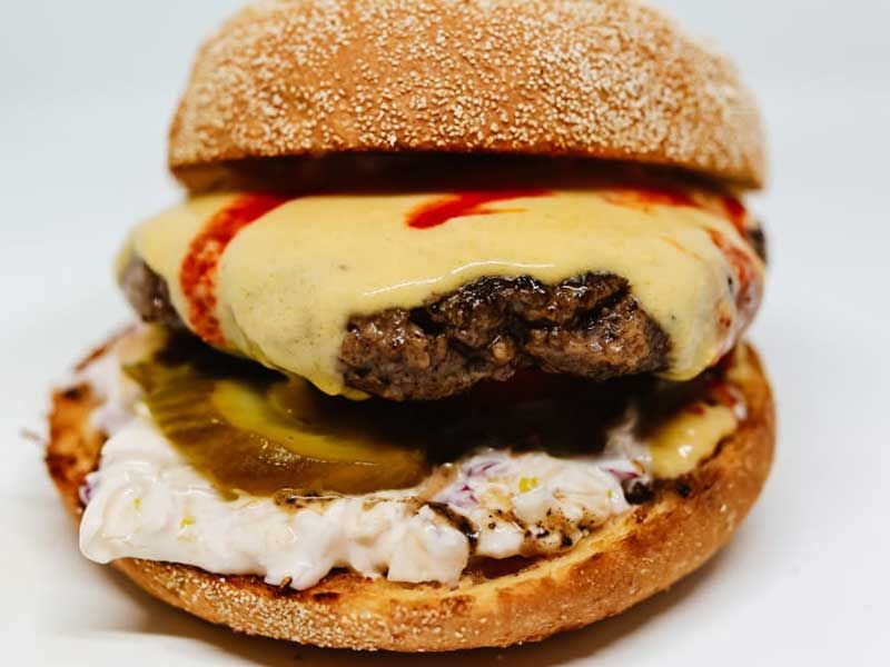 Blue Cheese Beef Burger Sandwich ( Single )