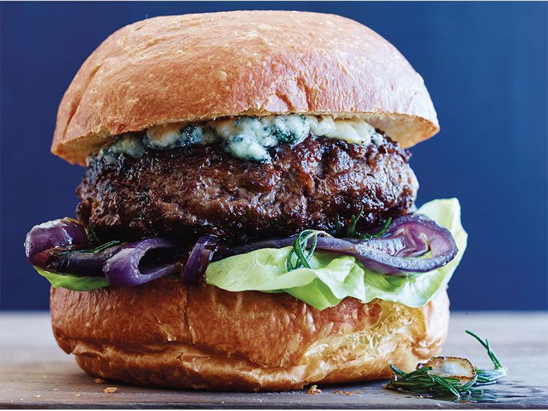 Blue Cheese Burger Sandwich