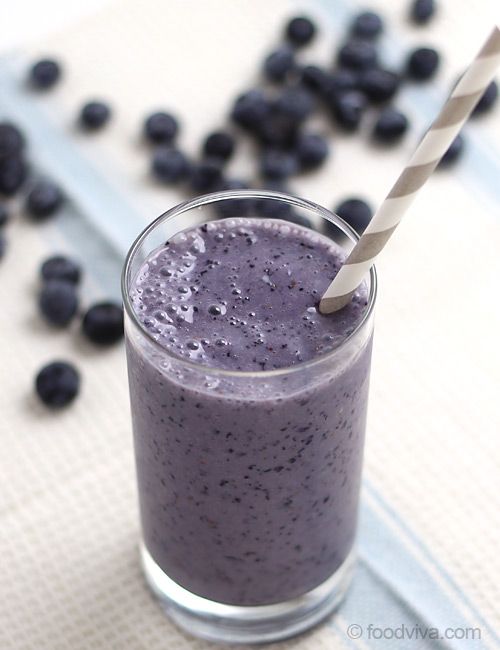Blueberry With Oats Milkshake