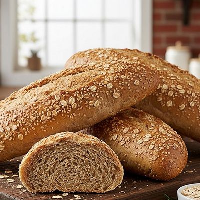bread soft sen with a whole grain of bran