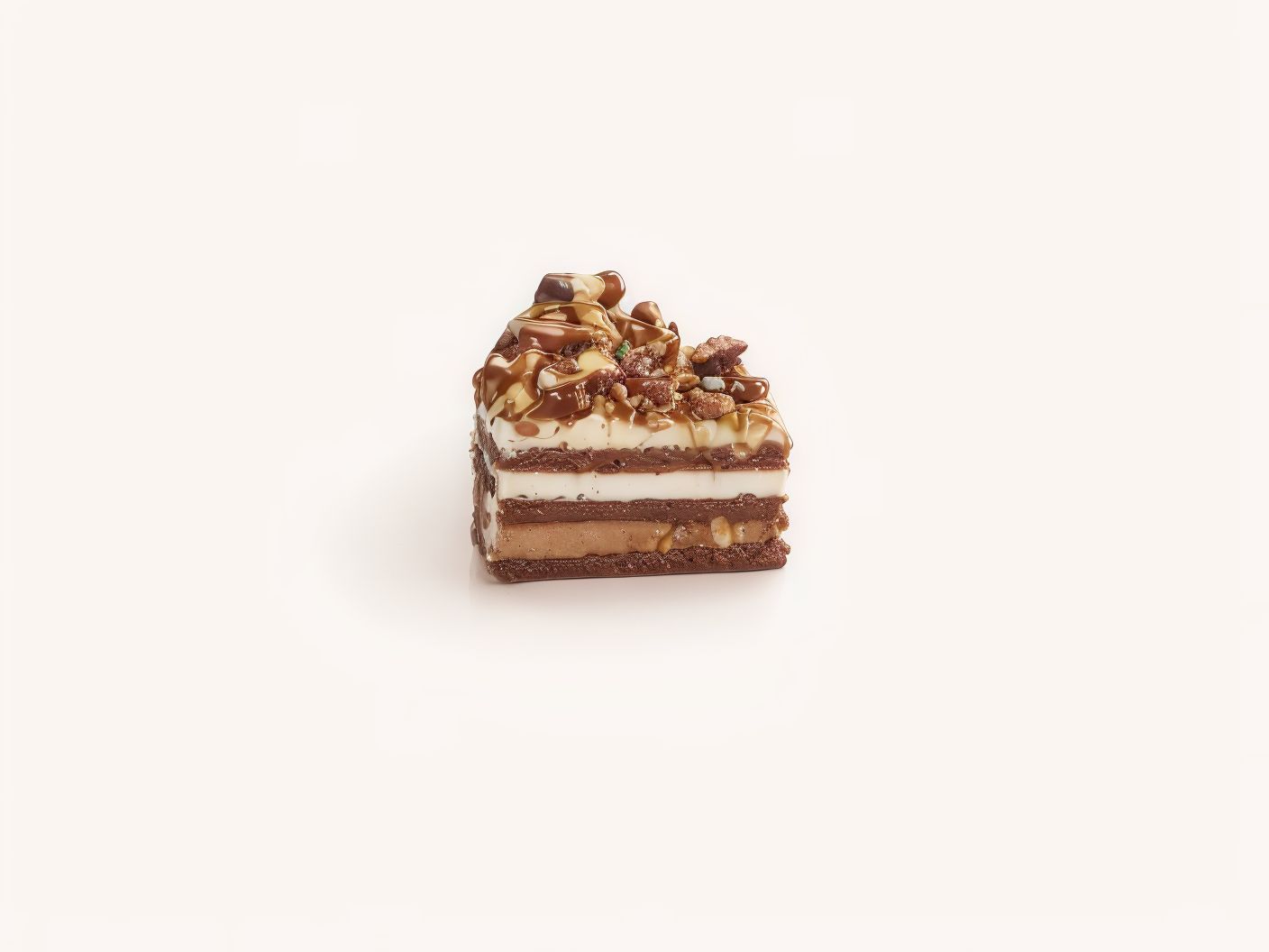 Brownie Caramel And Walnuts