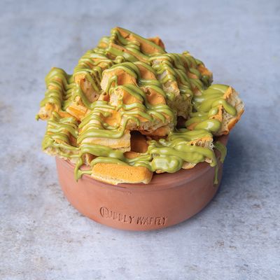 Pistachio Waffle Casserole