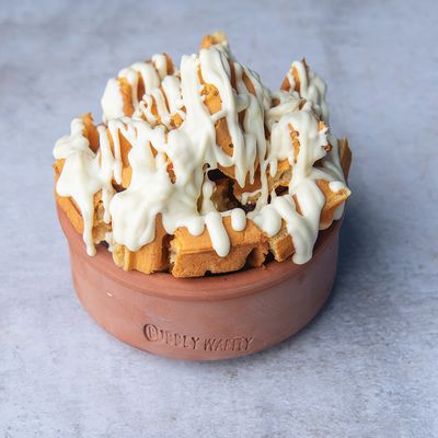 White Chocolate Waffle Casserole