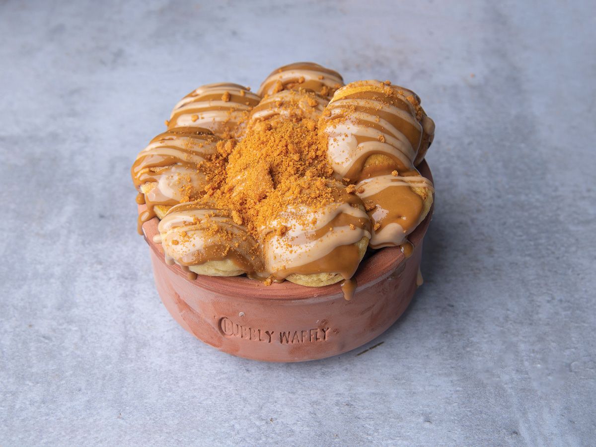 Bubbly Waffly Mini Pancake Casserole