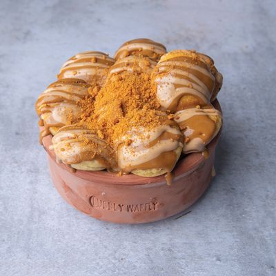 Bubbly Waffly Mini Pancake Casserole