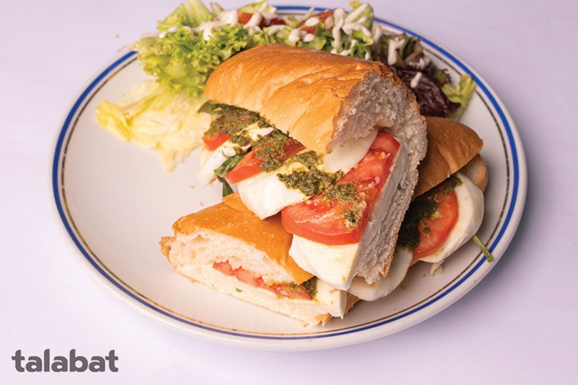 Buffalo cheese sandwich