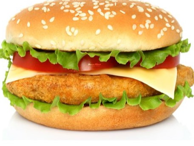 Cheesy Chicken Burger