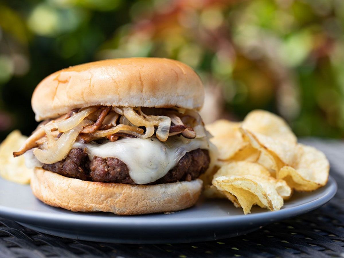 Mushroom Burger sandwich