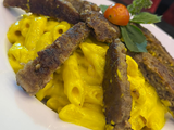 Mac and cheese burger pasta