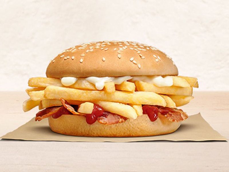 Fries With cheese Sauce Sandwich