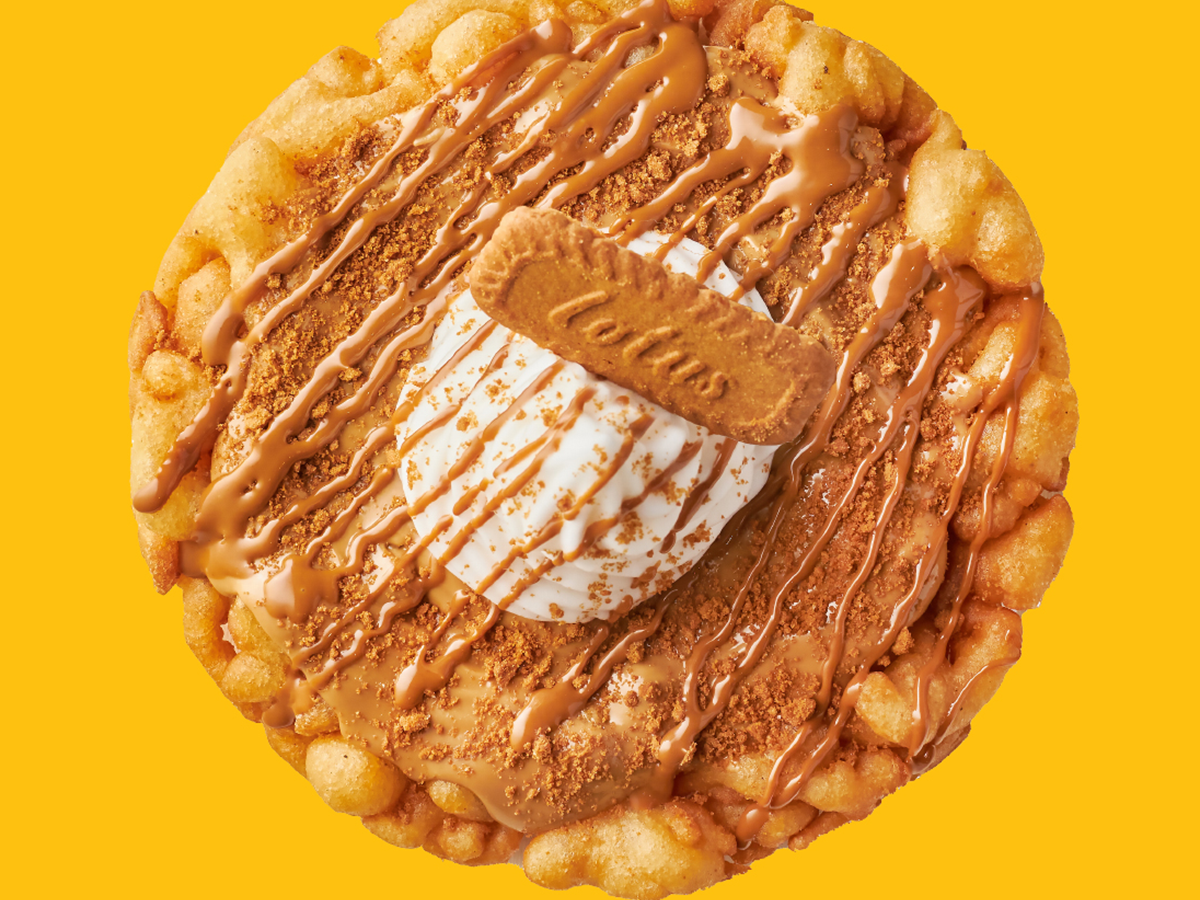 Lotus Funnel Cake