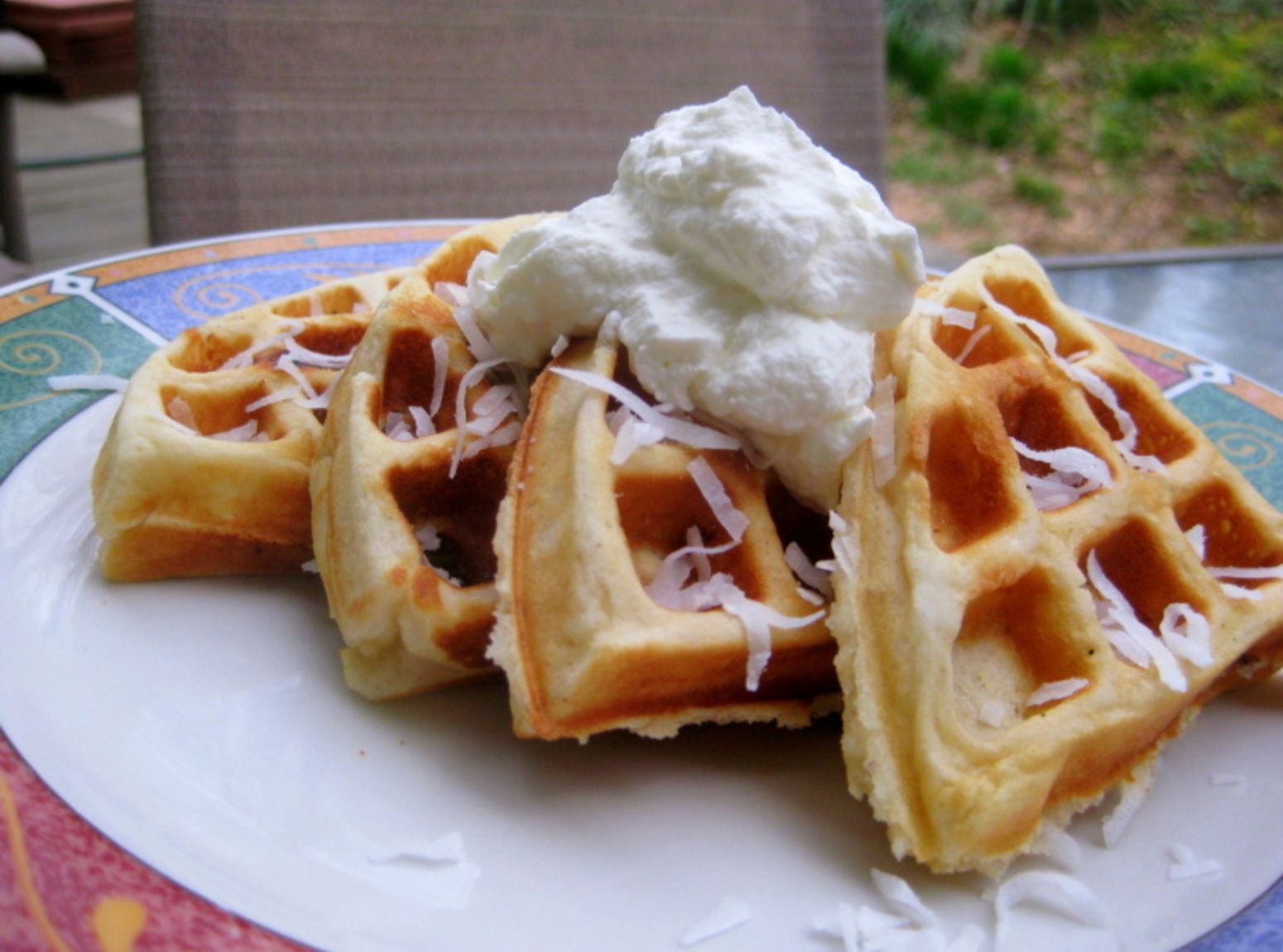 White Chocolate Waffle