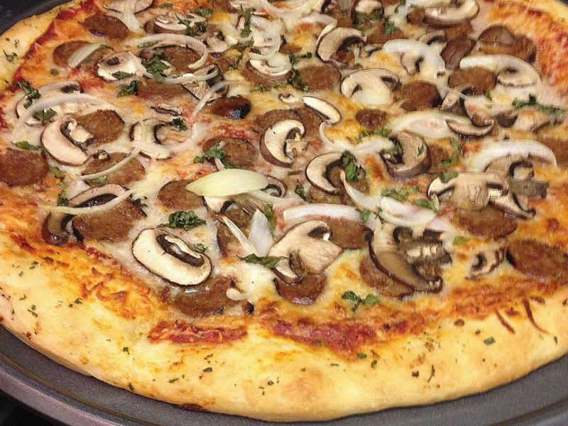 Oriental Mushroom Pizza