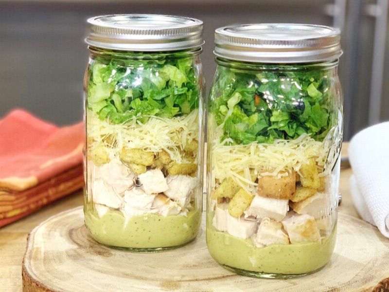 Caesar Salad Jar