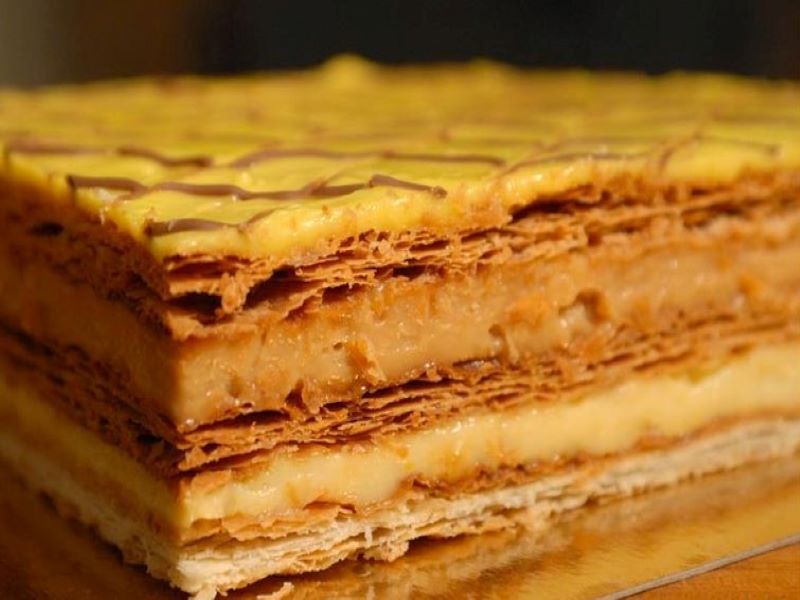 Caramel Mille Feuilles Gateau