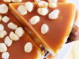 Caramel And Nuts Cheesecake Slice
