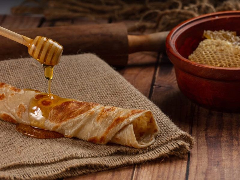 Chapati With Honey