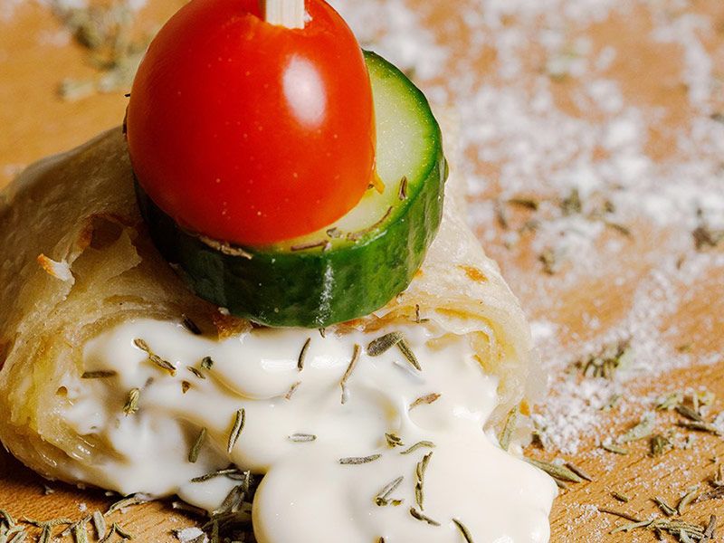 Chapati With Labneh And Thyme