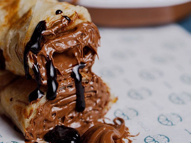 Chapati With Nutella Chocolate