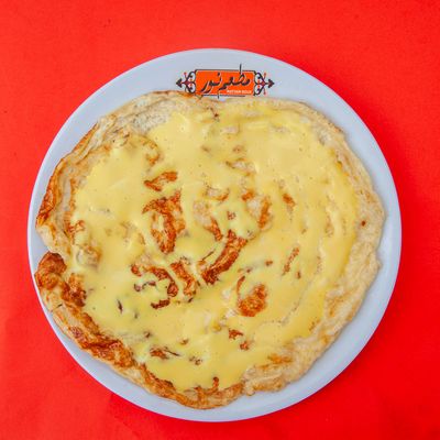 Omelette With Cheddar Plate