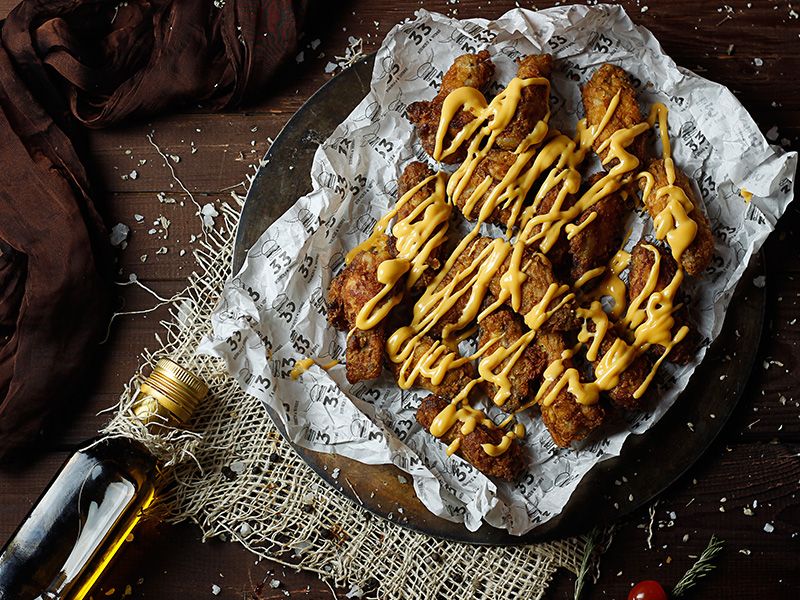 Cheddar Cheese Chicken Wings