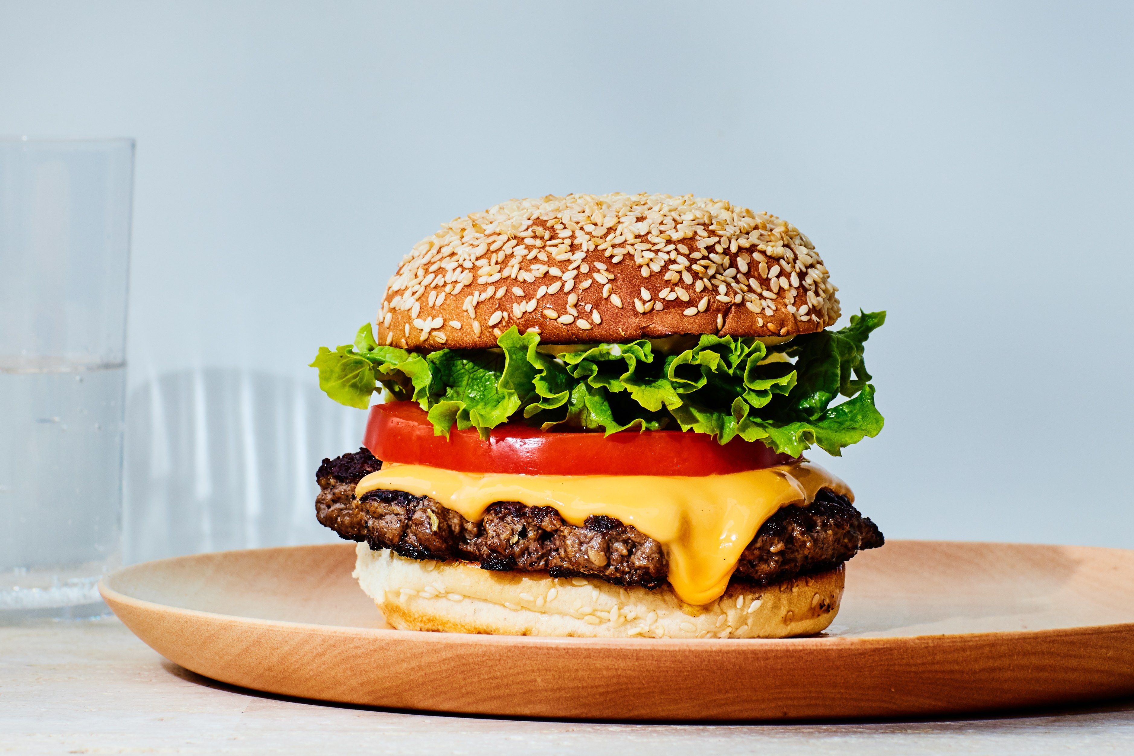 Cheddar Cheese Burger Sandwich