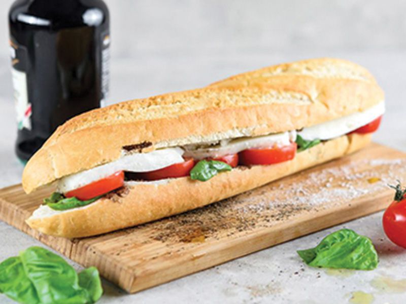 Cheese And Fresh Tomato Sandwich