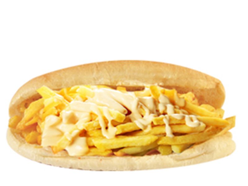 French Fries With Cheese Sandwich