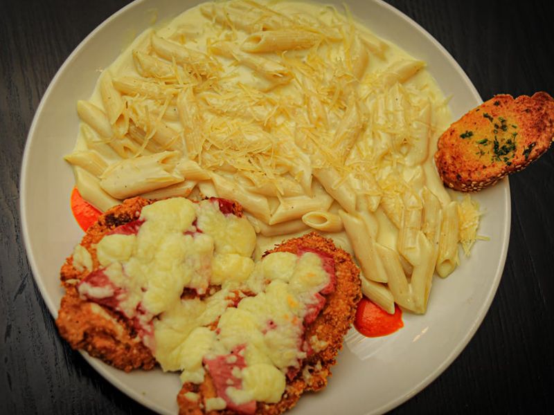 Pasta With Crispy Chicken