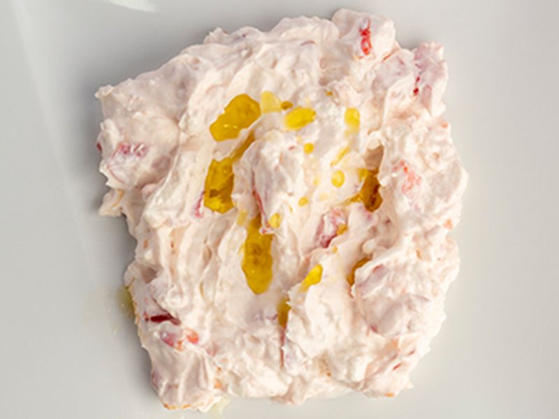 White Cheese With Tomatoes