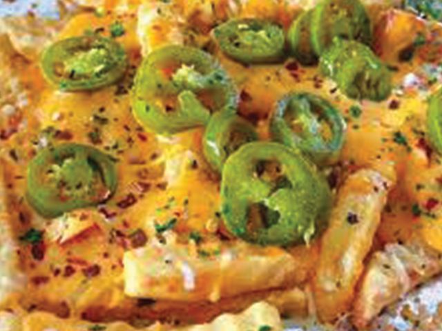 Cheese fries and jalapeno