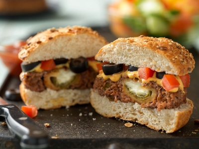 Stuffed Burger Sandwich