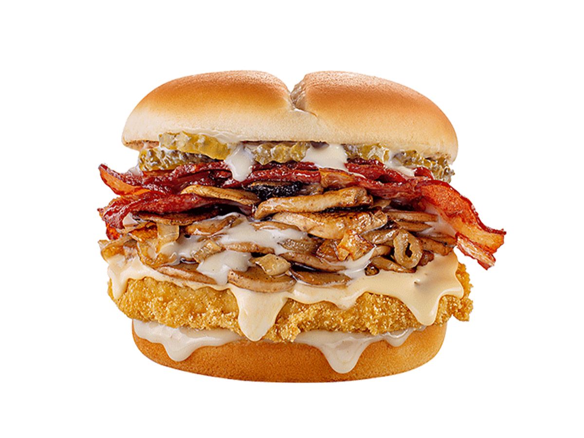Cheesy Mushroom With Beef Bacon
