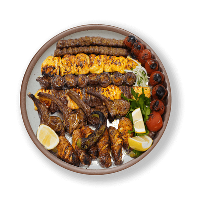 1/4 Mixed Kebab Meal