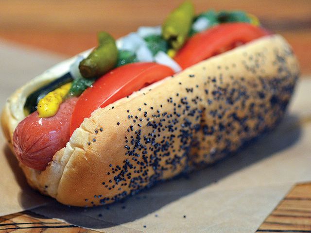 Chicago Hot Dog Sandwich