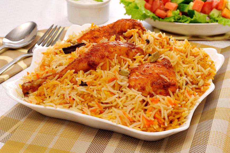 Half Chicken Mandi With Biryani Rice