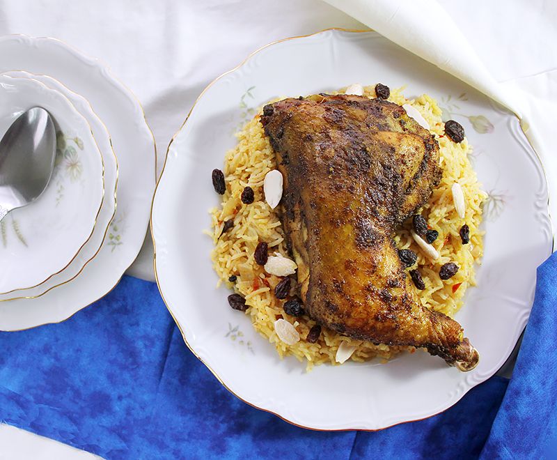 Quarter Mathbi Chicken Breast With Large Rice