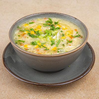 Sweet corn chicken soup