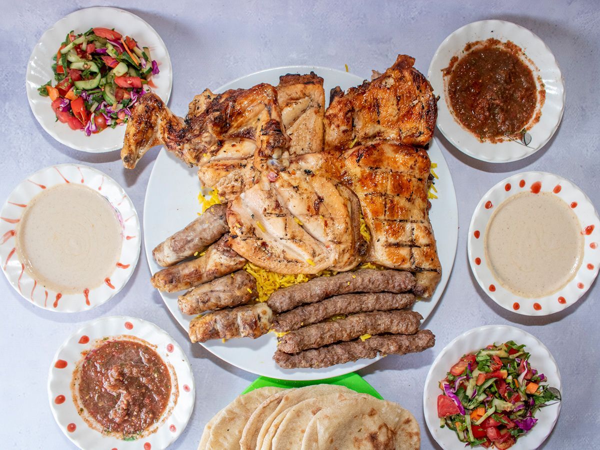 Kilo kofta with 1/2 chicken and 1/2 tarb Meal