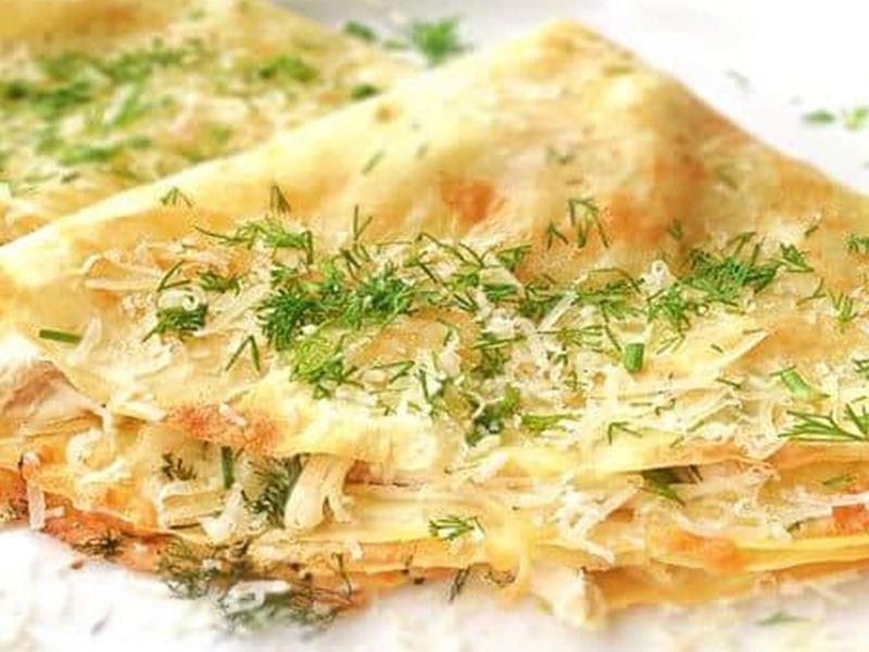 Chicken And Cheese Crepe