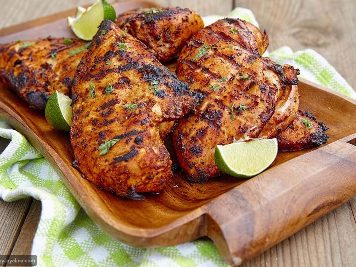 Charcoal Grilled Chicken Breasts
