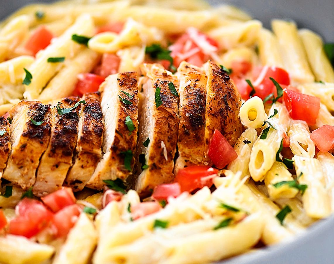 Chicken Cajun with Penna Pasta
